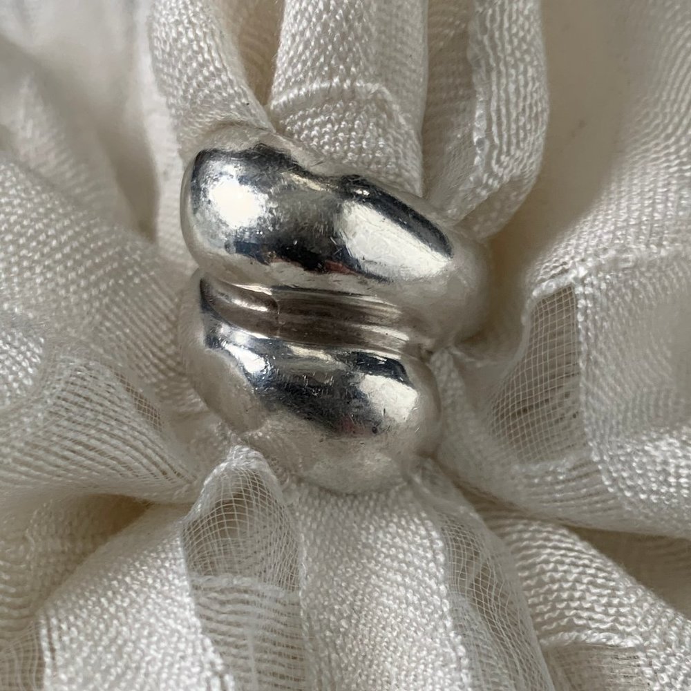 STERLING SILVER .925  BYPASS BOLD STATEMENT RING 6